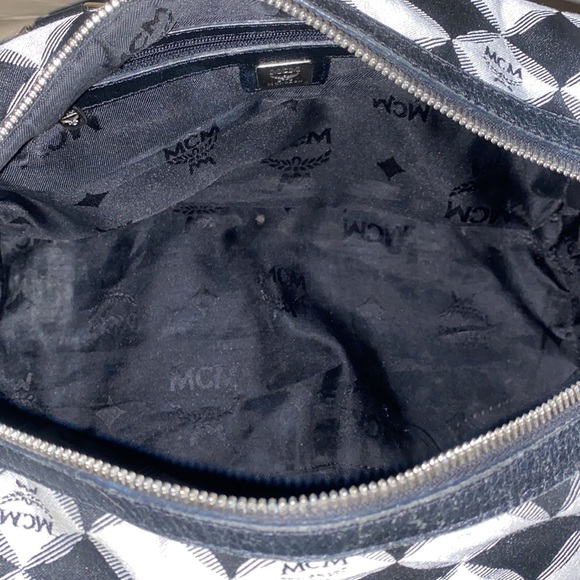 Authentic MCM Boston Bag W/silver hardware - Picture 9 of 12